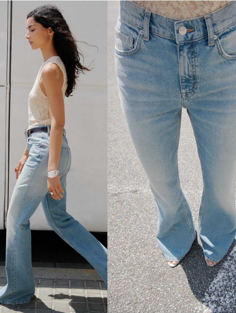 MANGO Flare Jeans